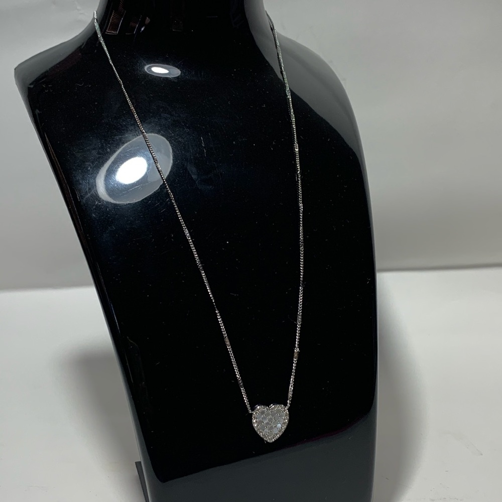 Mosaic Heart Stainless Steel Necklace